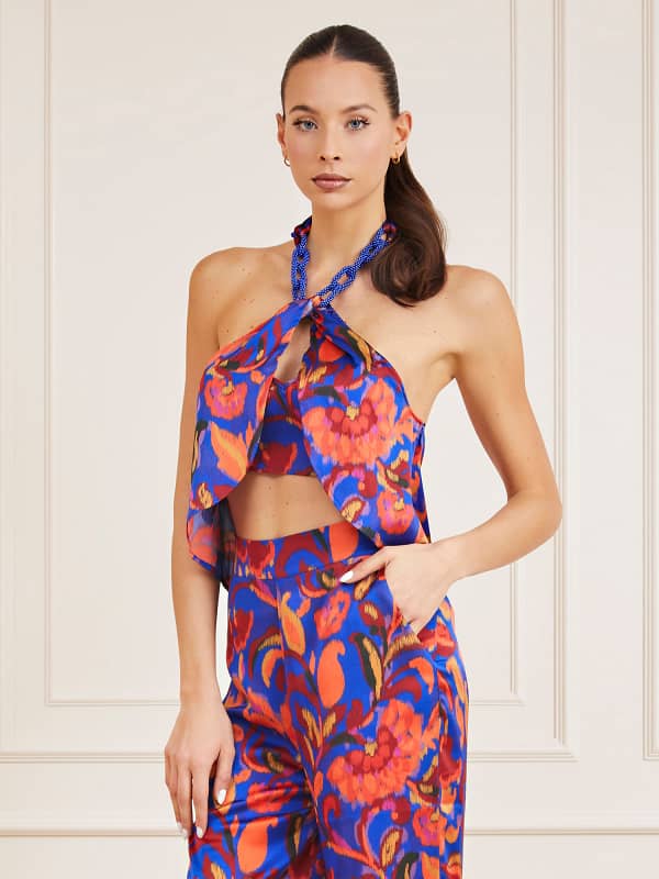 Crop Top GUESS Marciano Chain Collar Top Rôznofarebný | 3YGH379917Z, 0