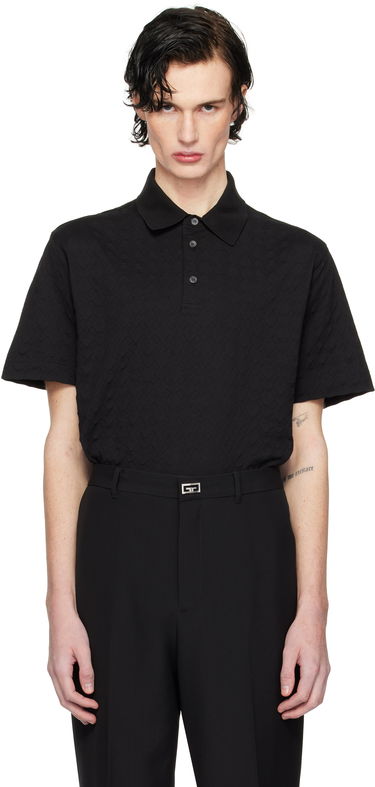 Polo tričko Givenchy Classic Fit Embroidered Polo Čierna | BM71KR3YPA001, 0