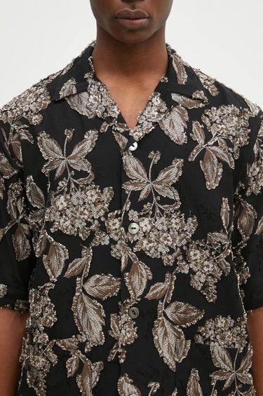 Košeľa Needles Floral Pattern Shirt Čierna | PU228, 3