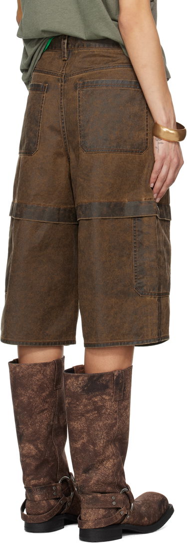 Šortky Acne Studios Acne Studios Coated Cotton Cargo Shorts Hnedá | BE0175-, 2