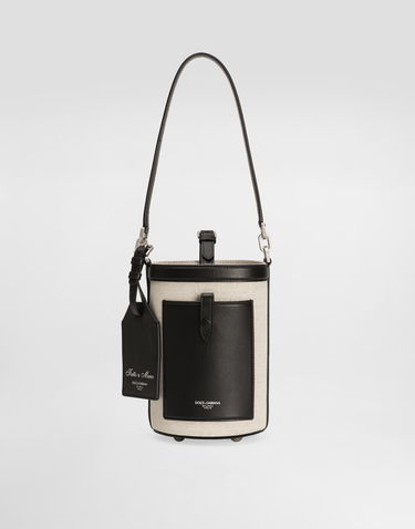 Kabelka Dolce & Gabbana Dolce & Gabbana Fabric Bucket Crossbody Bag Béžová | BM2506A9B648B965, 0