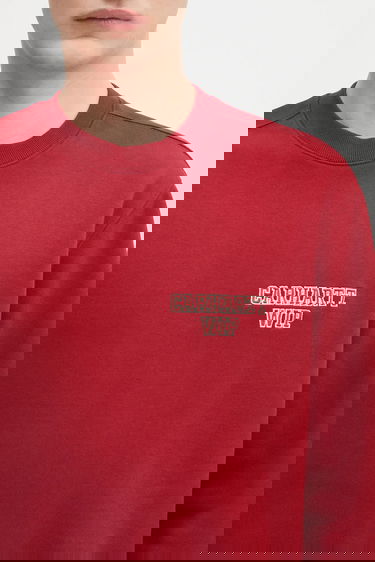 Mikina Carhartt WIP Alumni Plain Cotton Sweatshirt Červená | I035190.H8XX, 3