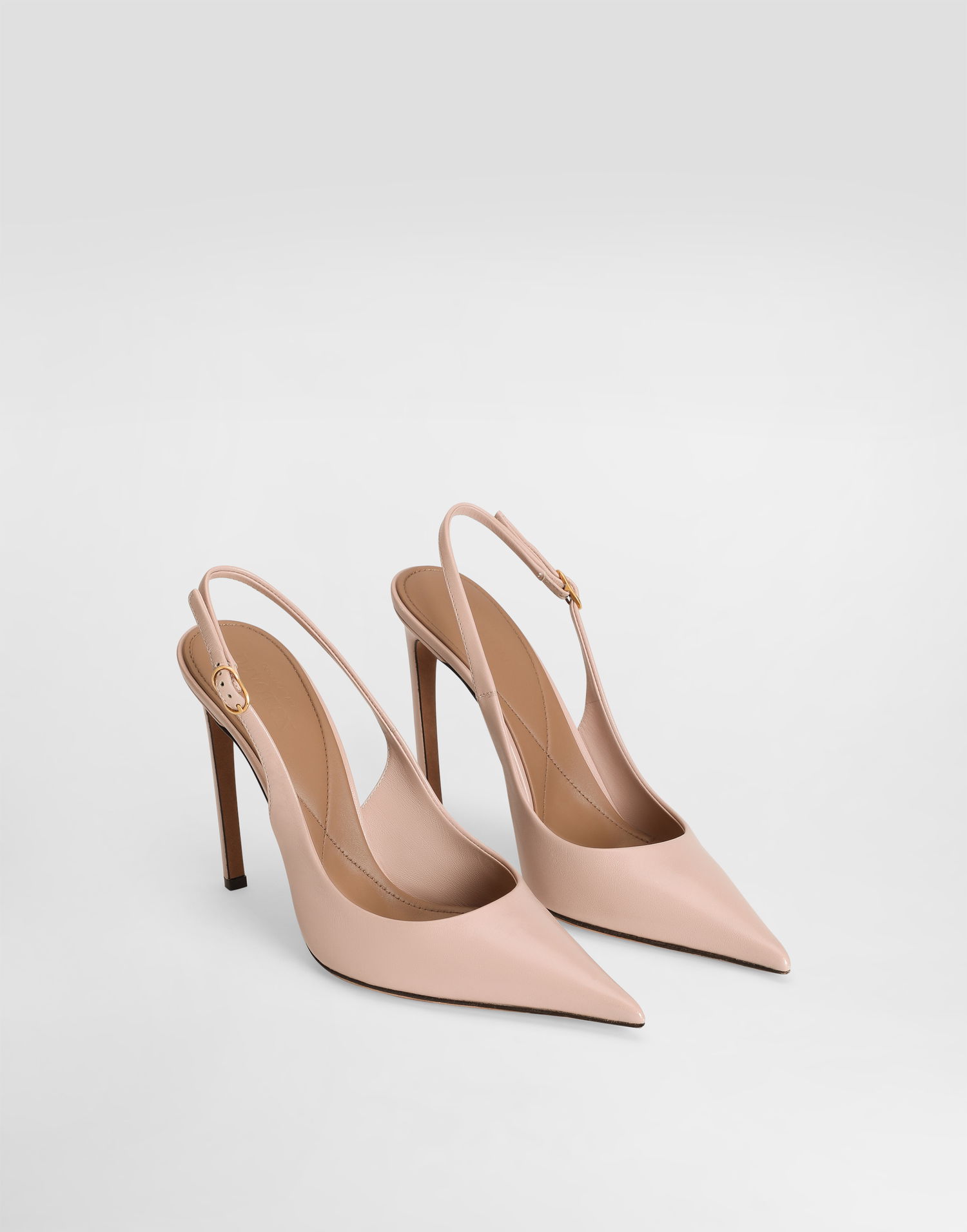 Tenisky a topánky Dolce & Gabbana Polished Goatskin Slingback Pumps Ružová | CG0855A57388I481, 1