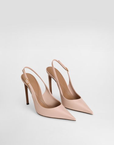 Tenisky a topánky Dolce & Gabbana Polished Goatskin Slingback Pumps Ružová | CG0855A57388I481, 1