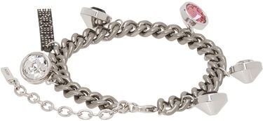 Náramok We11done We11done Charm Bracelet with Crystals and Stones Metalická | WD-AJ2-24-545-U-SV, 1