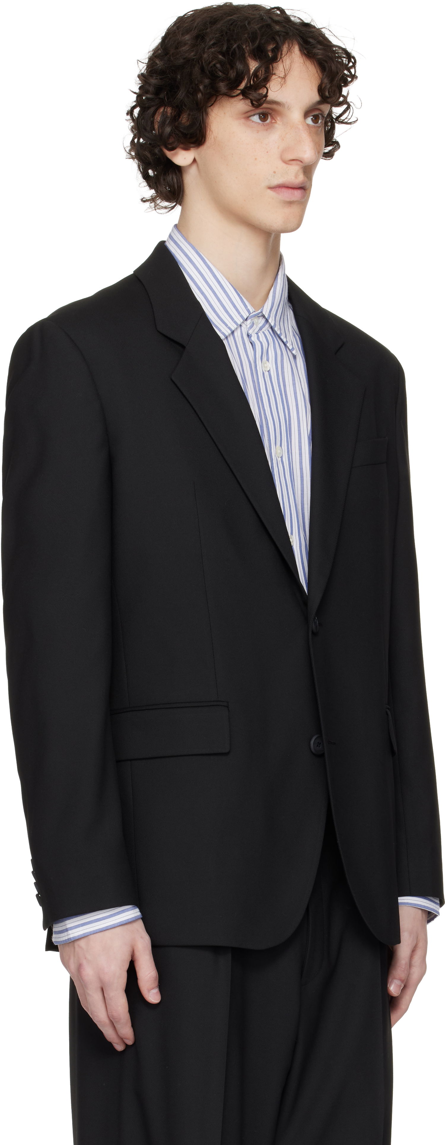 Bunda BOSS Hugo Cavalry Twill Blazer Čierna | 50544622, 1
