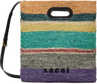 Sacai Raffia New Shopper Medium Bag