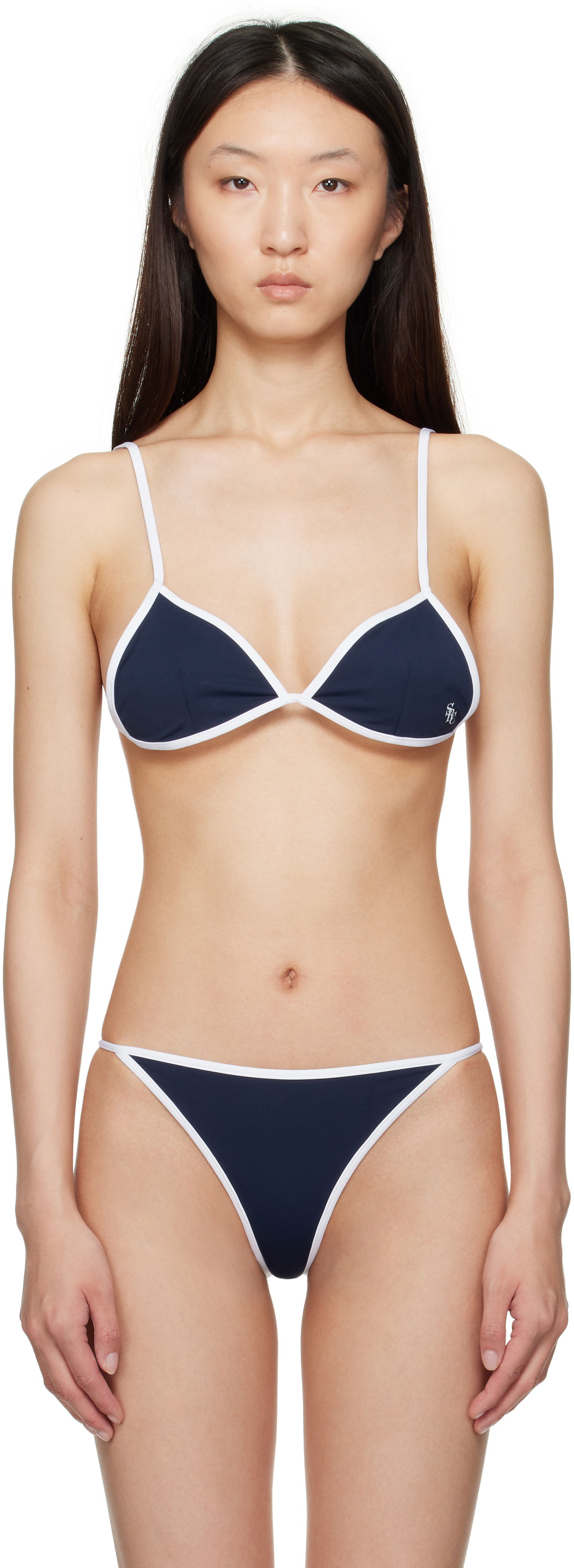 Plavky Sporty & Rich Sporty & Rich Kate Bikini Top Navy | SM004620302BL106, 0