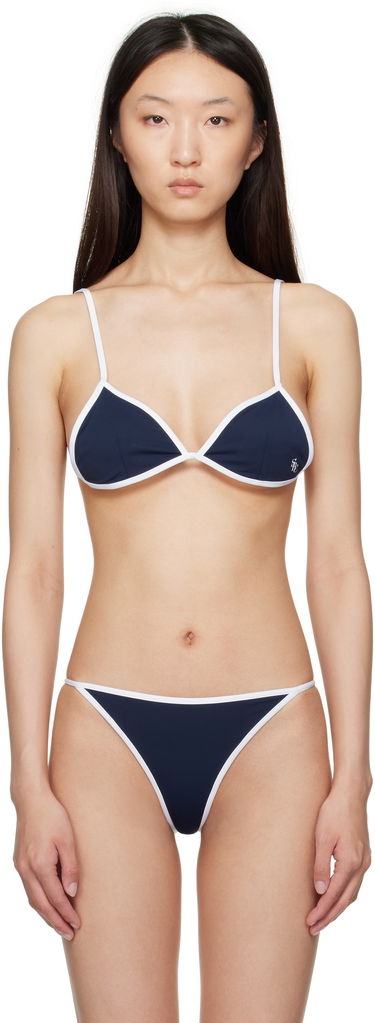 Plavky Sporty & Rich Sporty & Rich Kate Bikini Top Navy | SM004620302BL106, 0