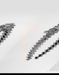 Crystal-Embellished Lamé Jacquard Knot Headband