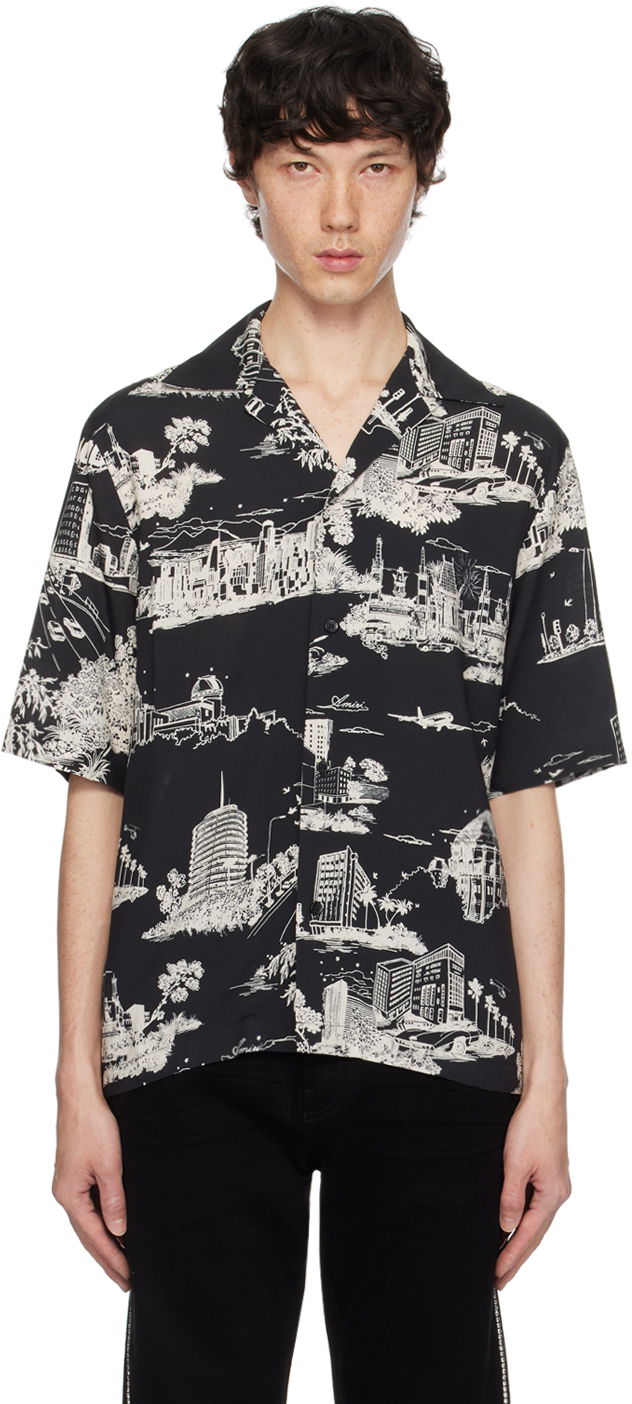 Košeľa AMIRI Camp LA Shirt Čierna | AMSTCA1030, 0