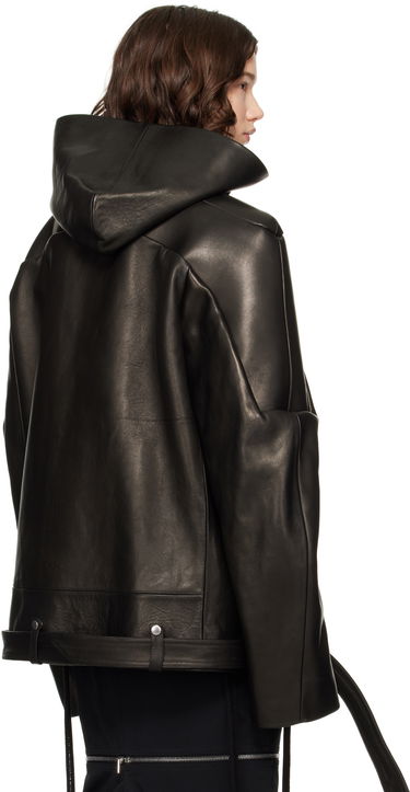 Bunda Rick Owens Rick Owens Hollywood Jumbo Stooges Cropped Leather Jacket Čierna | RO01E7782 LNV, 2