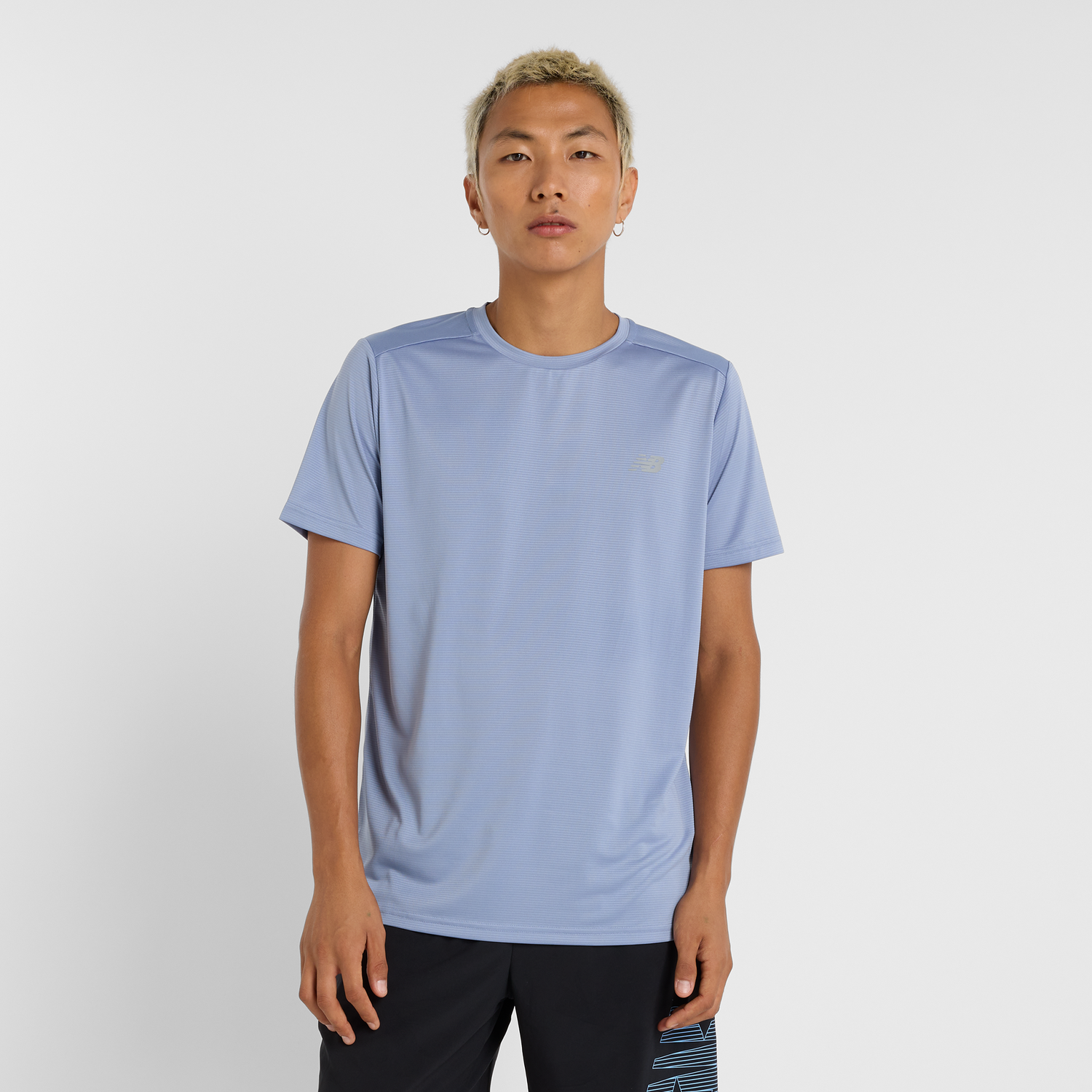 Tričko New Balance Men's Short Sleeve T-Shirt MT41222 Modrá | NBMT41222DUS, 0