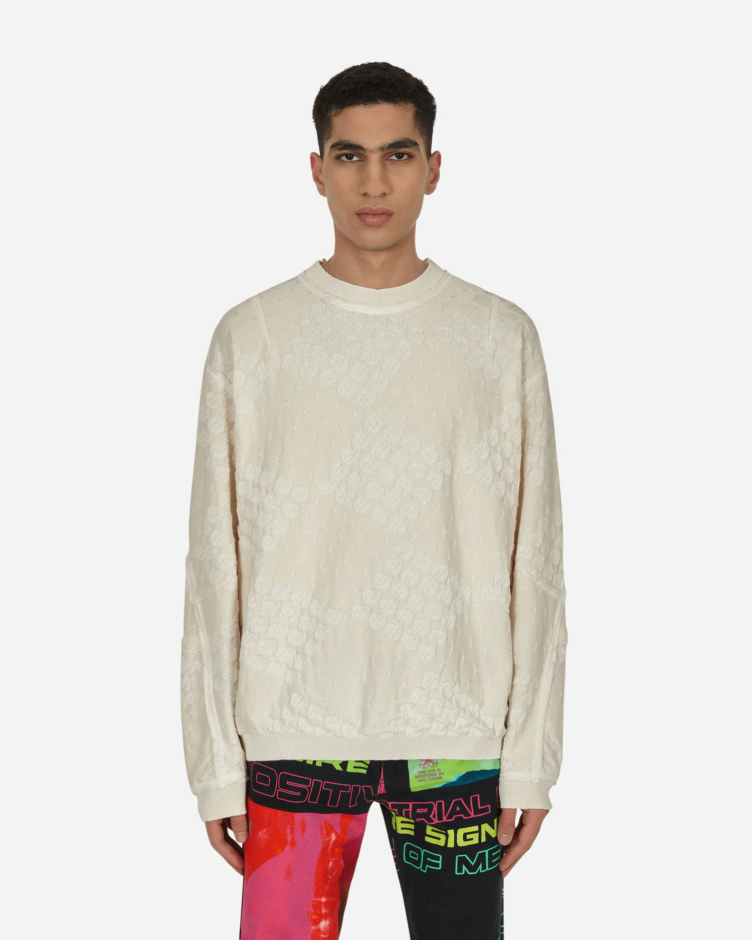 Sveter Jordan College Crewneck Sweater Béžová | 81703846072 IVORY, 0