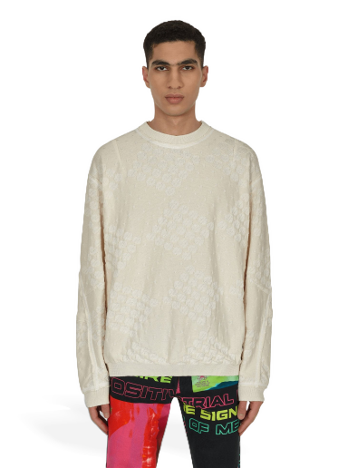 Sveter Jordan College Crewneck Sweater Béžová | 81703846072 IVORY