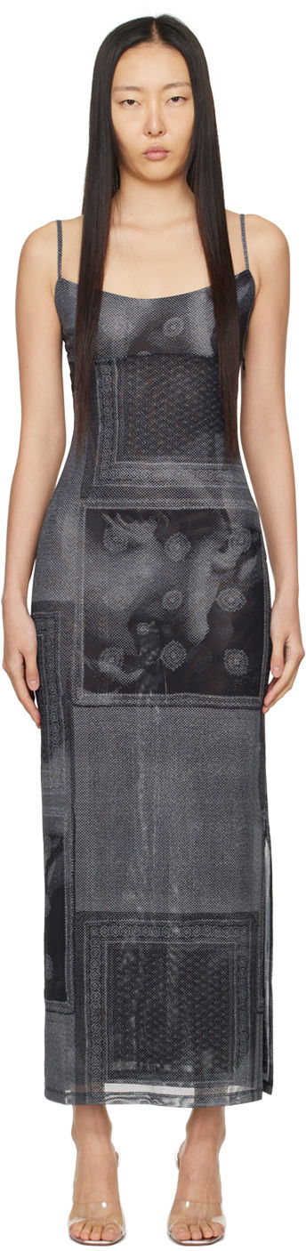 Šaty Miaou Miaou Thais Print Maxi Dress Čierna | 5019PM1SCI, 0