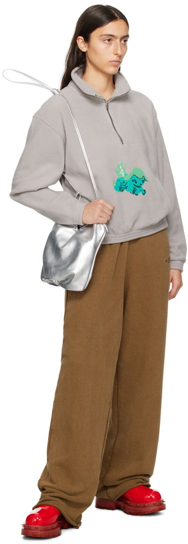 Mikina We11done We11done Pony Fleece Pullover Šedá | WD-TS3-23-893-U-GY, 3