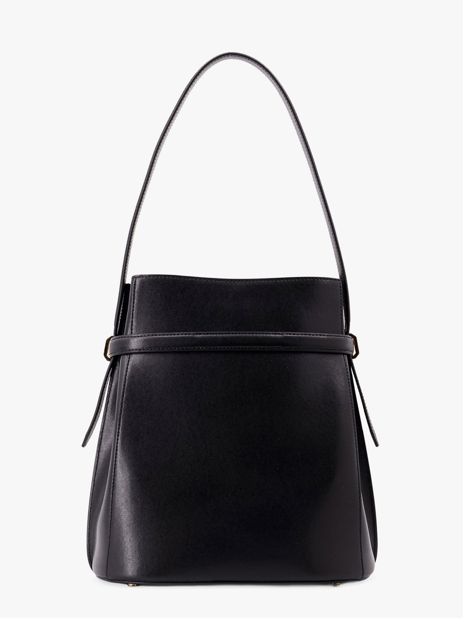 Kabelka TOTEME Belted Toteme Leather Shoulder Bag Čierna | 244WAL0048LE0025001, 1