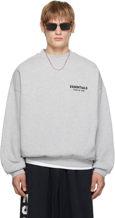 Sveter Fear of God Fear of God ESSENTIALS Fleece Crewneck Sweatshirt Šedá | 192HO246268F, 0