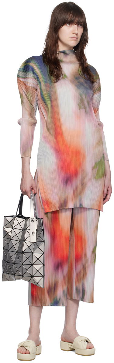 Tote bag BAO BAO ISSEY MIYAKE Geometric Pattern Metallic Tote Bag Šedá | BB46AG623, 3