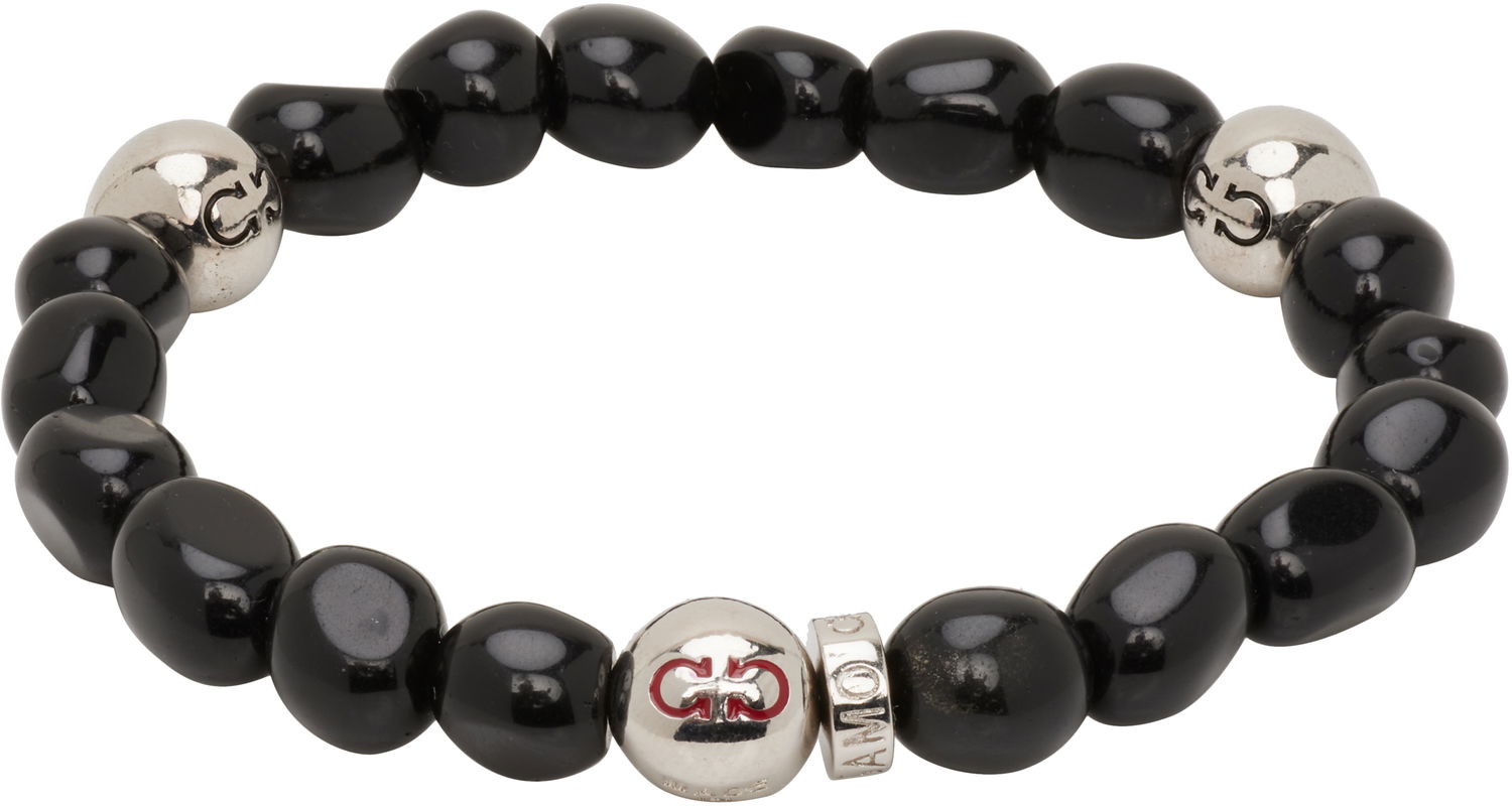 Náramok FERRAGAMO Salvatore Ferragamo Baroque Beads Bracelet Čierna | 785665, 0