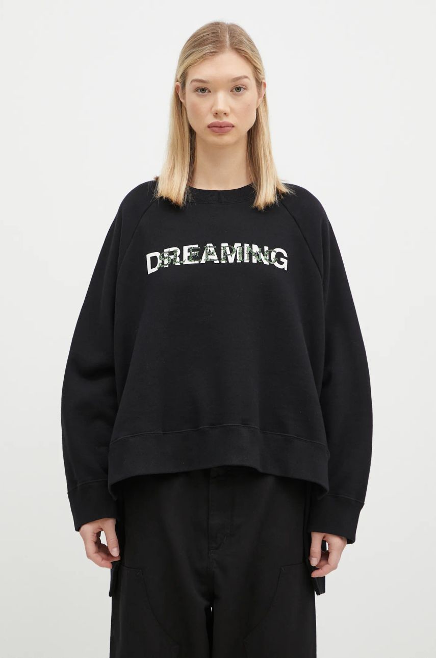 Mikina UNDERCOVER Black Relaxed-Fit Sweatshirt With Print Čierna | UC2D1895.2, 0