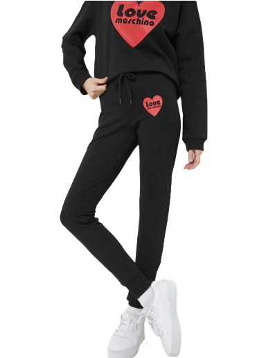 Tepláky Moschino Sweatpants Love Čierna | W.1.424.29.E.2246