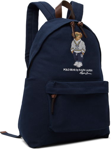 Batoh Polo by Ralph Lauren Polo Bear Canvas Backpack by Ralph Lauren Navy | 405962432001, 1