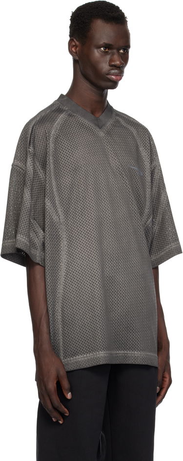 Dres Alexander Wang Alexander Wang Mesh Short Sleeve T-Shirt Šedá | UCC1251733, 1