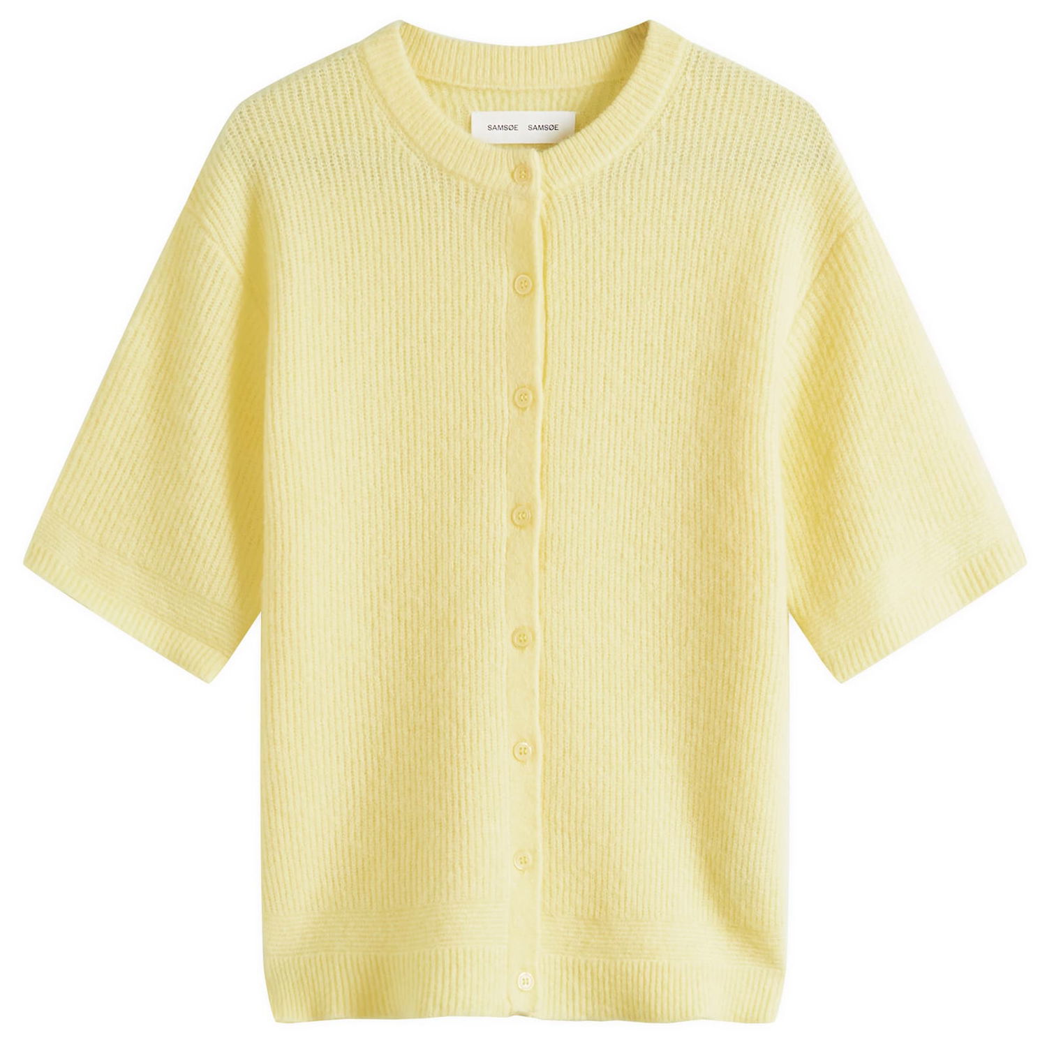 Sveter Samsoe Samsoe Samsøe Samsøe Saanouria Short Sleeve Cardigan Žltá | F25200115-110619TCX, 1