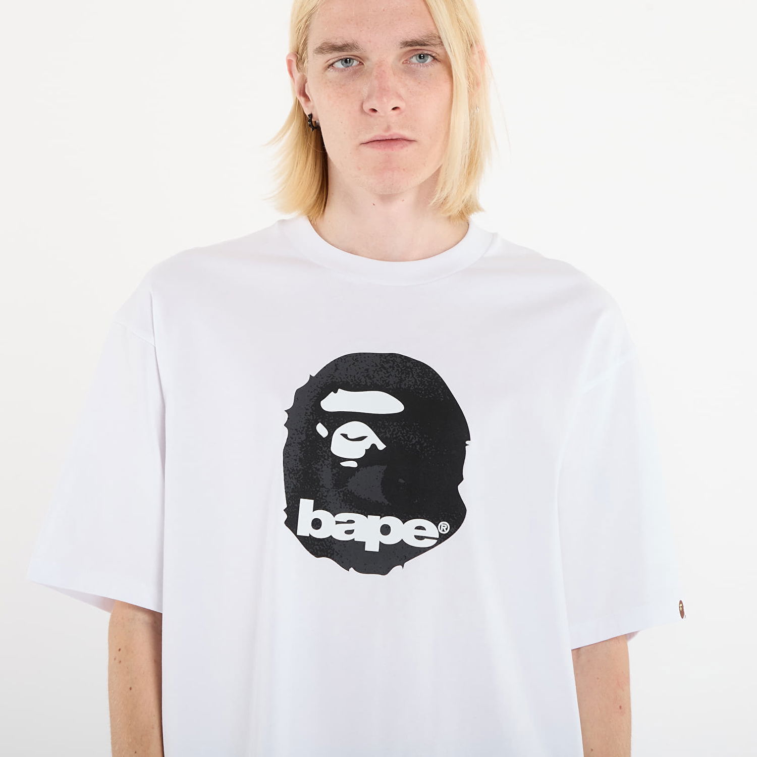 Tričko BAPE Ape Head Relaxed Fit Tee S Biela | 001TEL801307MWHT, 1
