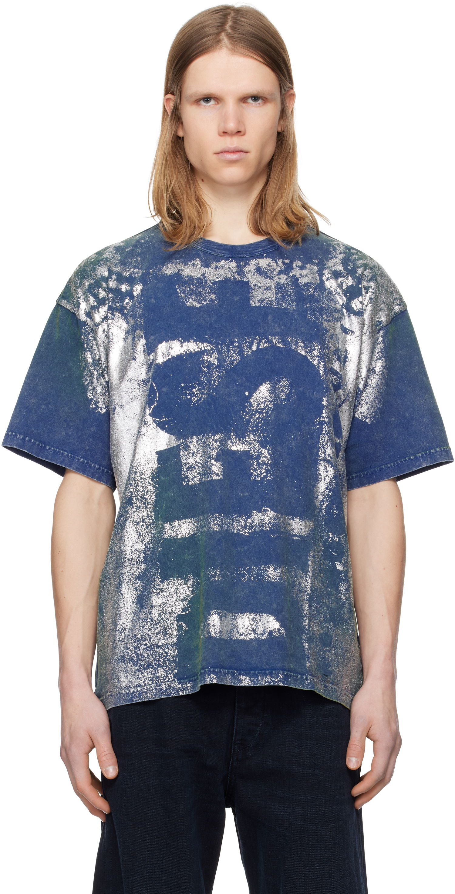 Tričko Diesel Diesel T-Boxt-R2 Graphic T-Shirt Modrá | A16143-0BNET-8MS, 0