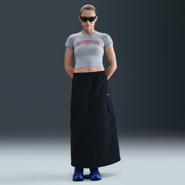 Crop Top Nike Sportswear Goddess T-Shirt Šedá | IM0331-063, 2