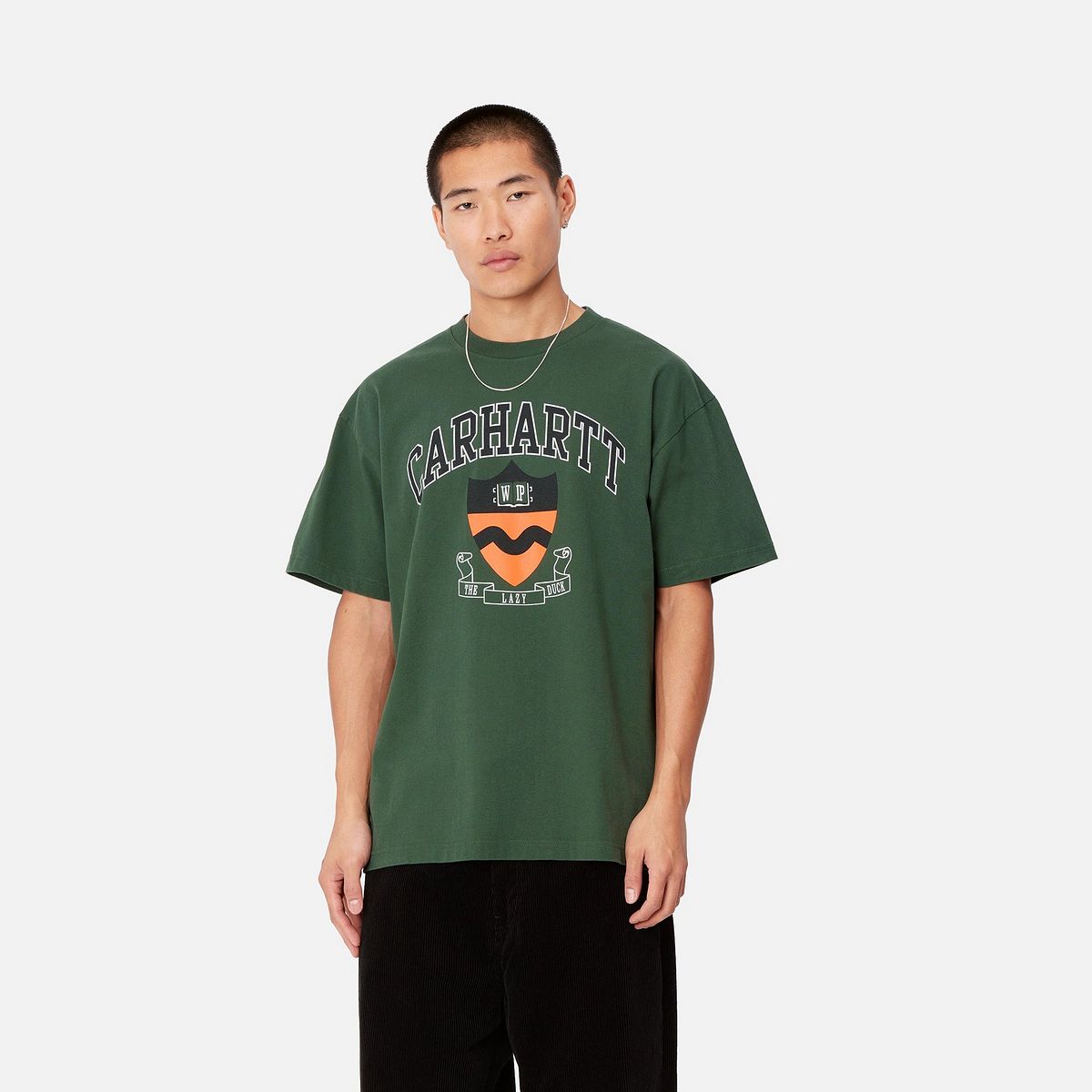 Tričko Carhartt WIP Short Sleeve Lazy Duck Graphic T-Shirt Zelené | I033955_9, 0