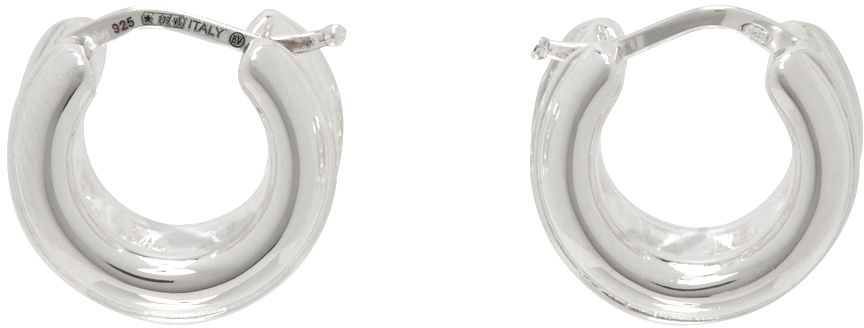 Náušnice Bottega Veneta Watch Hoop Earrings Šedá | 775077V5070, 0