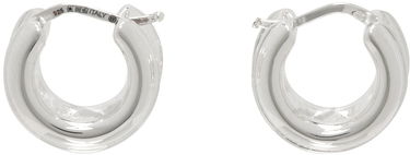 Náušnice Bottega Veneta Watch Hoop Earrings Šedá | 775077V5070, 0