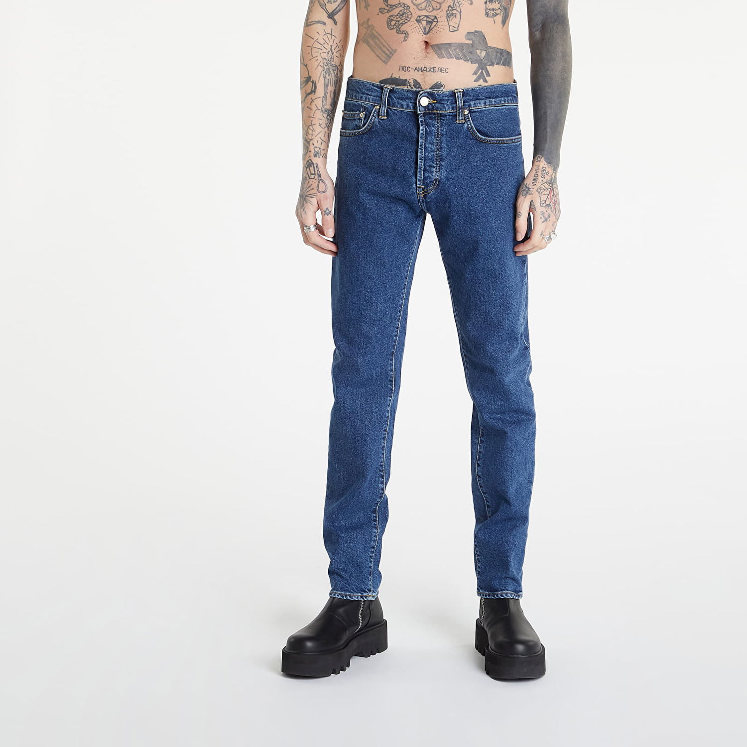 Džínsy Carhartt WIP Klondike Pant Navy | I024898.0106, 0