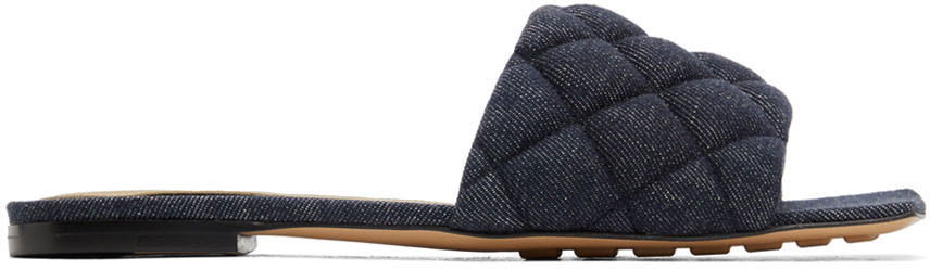 Tenisky a topánky Bottega Veneta Padded Flat Sandals "Indigo" Navy | 708906 V26M0, 0