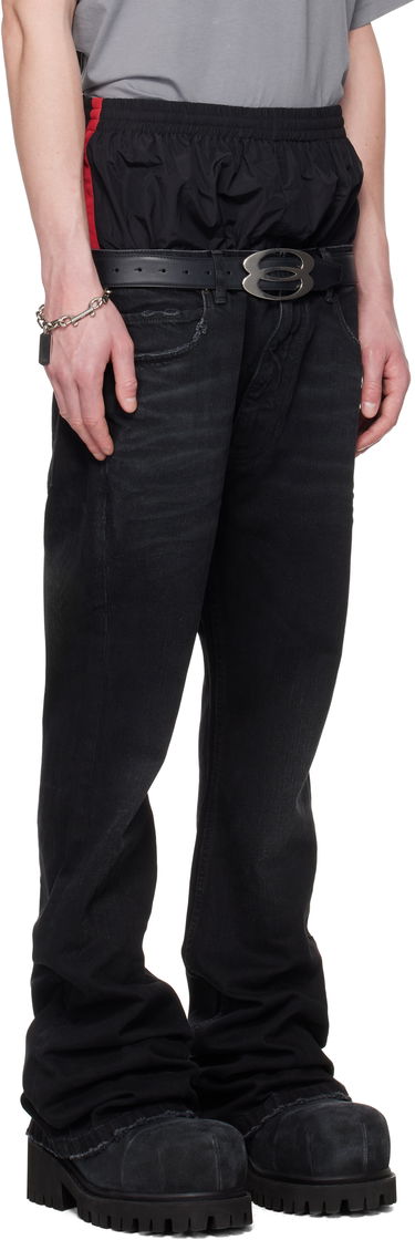 Džínsy Balenciaga Balenciaga Layered Jeans Čierna | 814224TRW58, 1