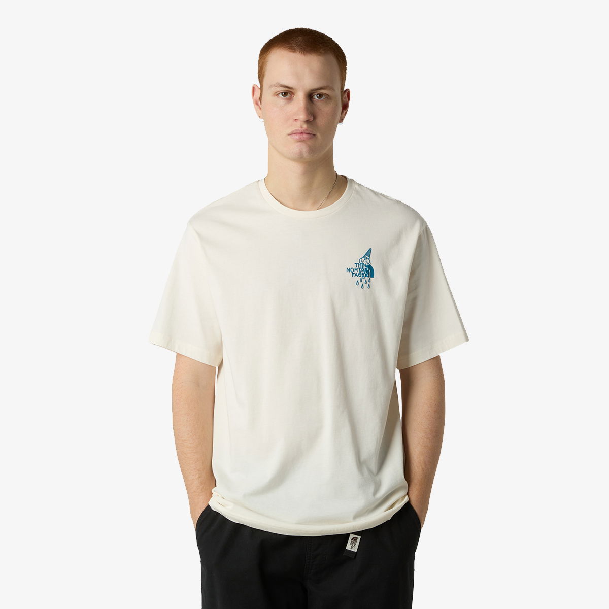 Tričko The North Face Powder Days Relaxed Graphic T-Shirt Béžová | NF0A8E4DQLI1, 0