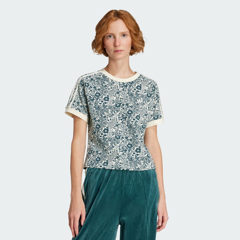 Tričko adidas Originals adidas Originals x Liberty London AOP Cali T-Shirt Biela | JX0462