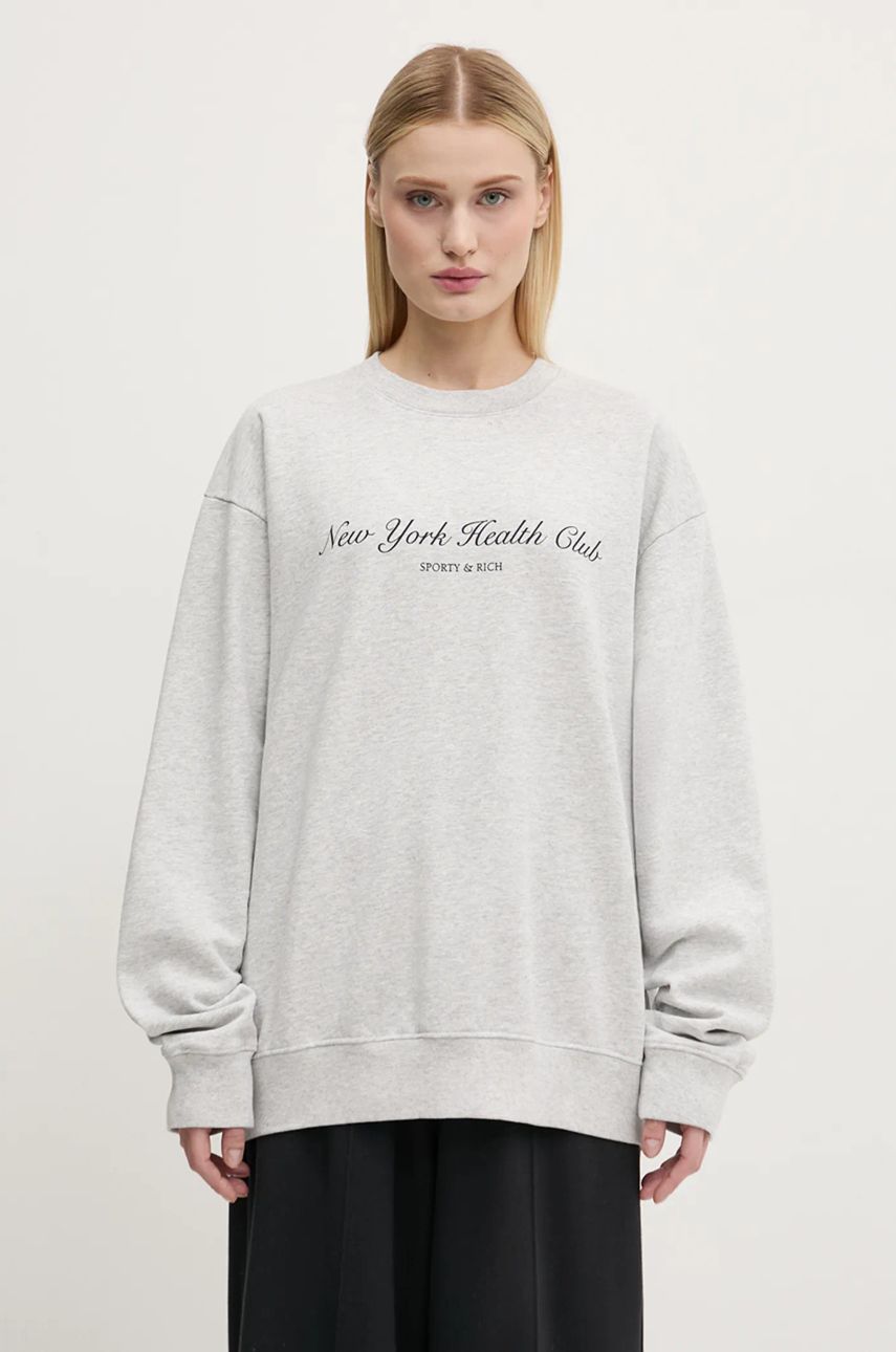 Sveter Sporty & Rich Sporty & Rich NY Health Club Sweatshirt Šedá | ST071506043GY03, 1