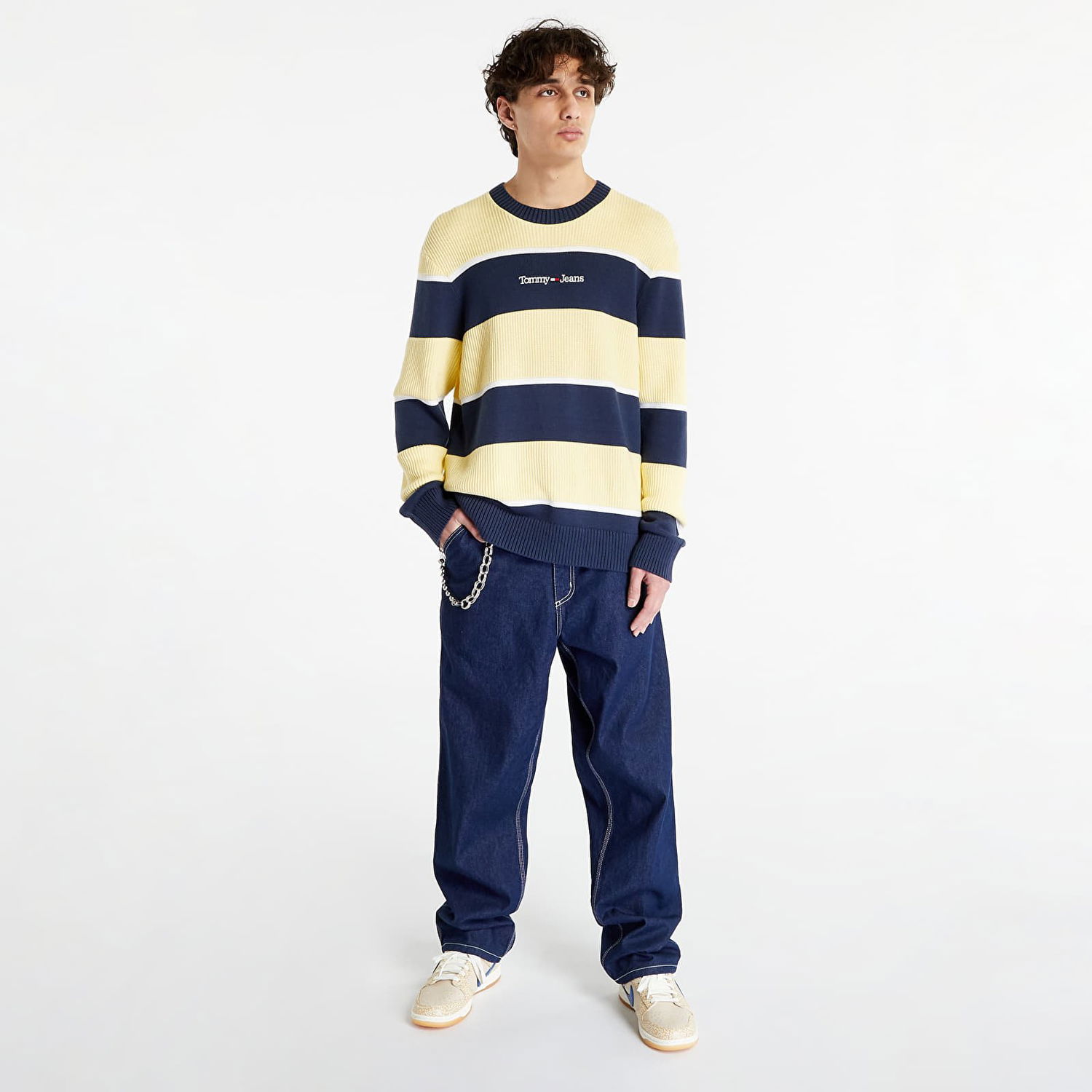 Sveter Tommy Hilfiger Relaxed Bold Stripe Pullover Rôznofarebný | DM0DM16427 C87, 0