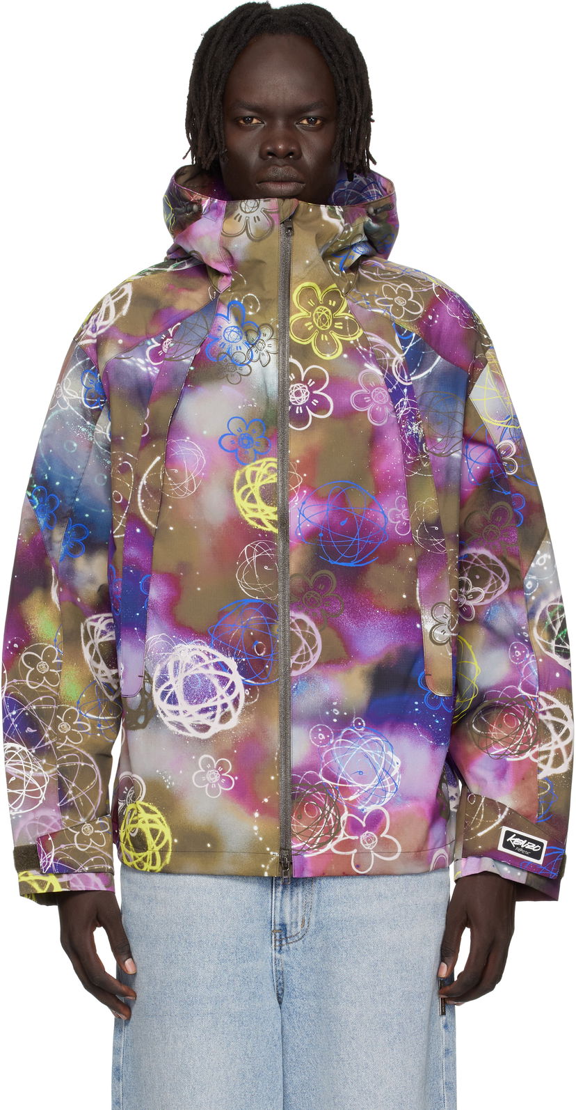 Vetrovka KENZO Kenzo Paris Futura 2000 Edition Short Windbreaker Jacket Rôznofarebný | FF65BL1779ND