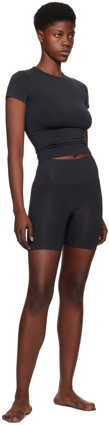 Nohavičky SKIMS SKIMS Seamless Sculpt Mid Thigh Shorts Čierna | SH-HWS-0188, 3