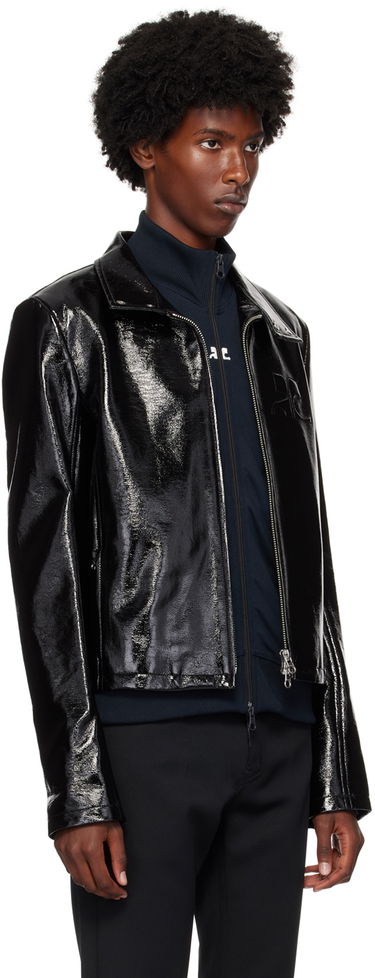 Bunda Courrèges Vinyl Biker Jacket Čierna | 324CBL195VY0014, 1