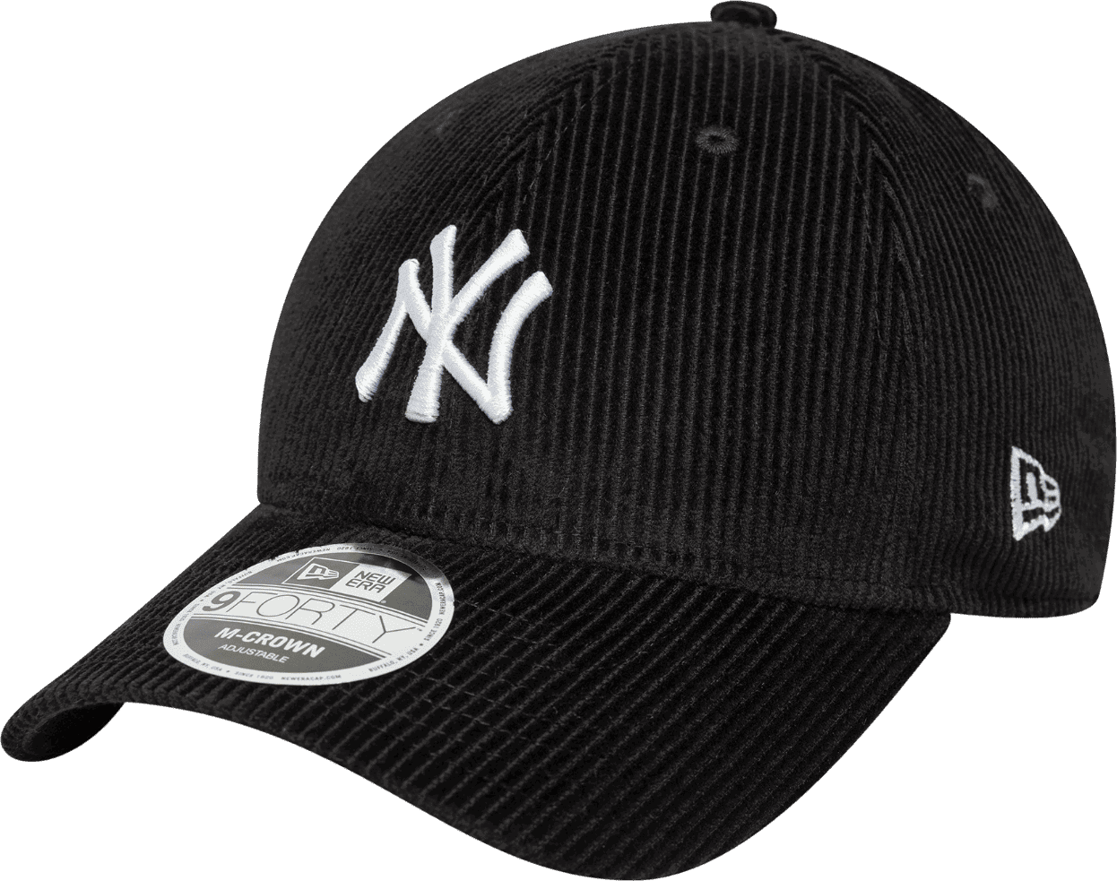 Šiltovka New Era MLB New York Yankees 9Forty Corduroy Adjustable Cap Čierna | 60691062-1, 0