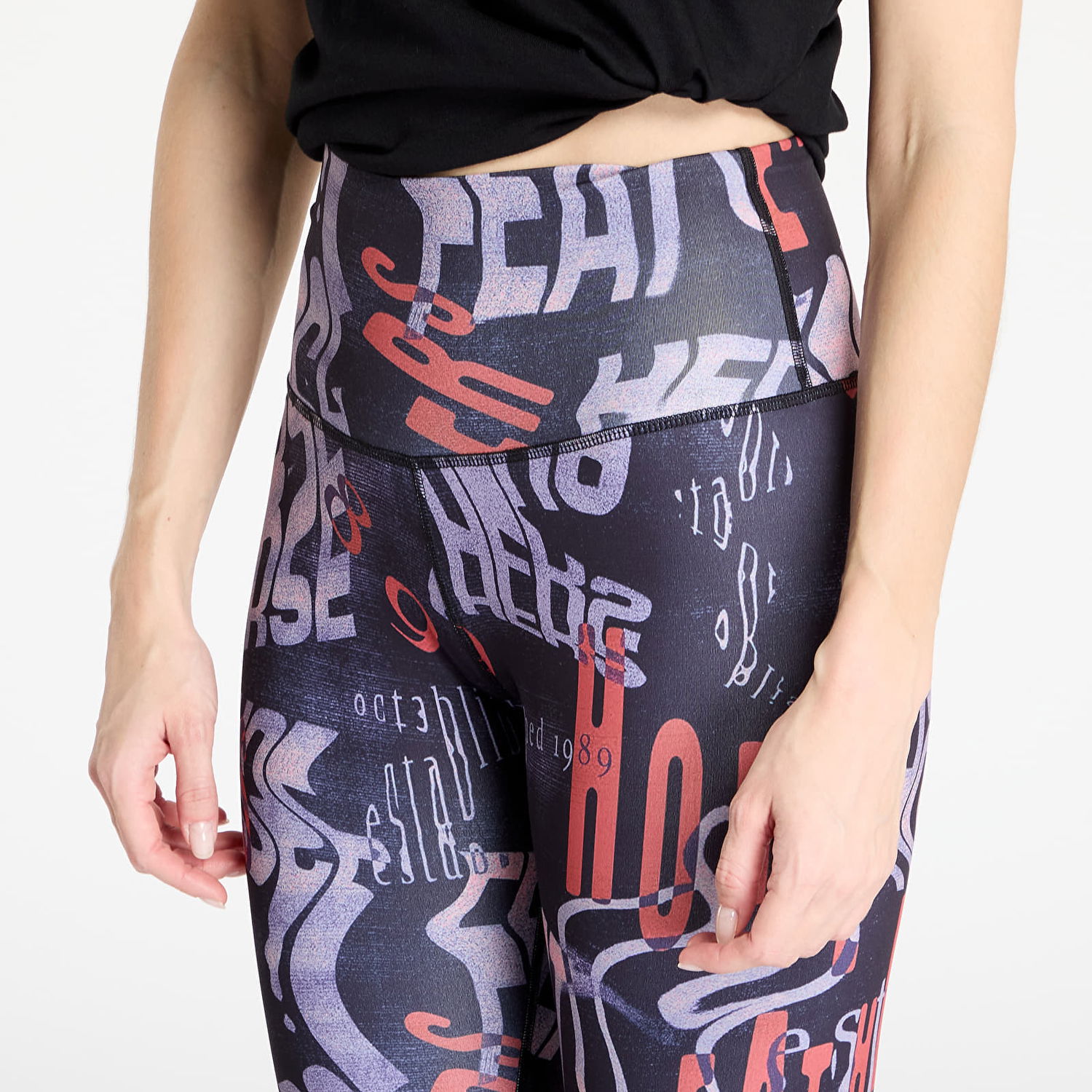Legíny Horsefeathers Horsefeathers Claris Typo Print Leggings Čierna | SW848I, 1