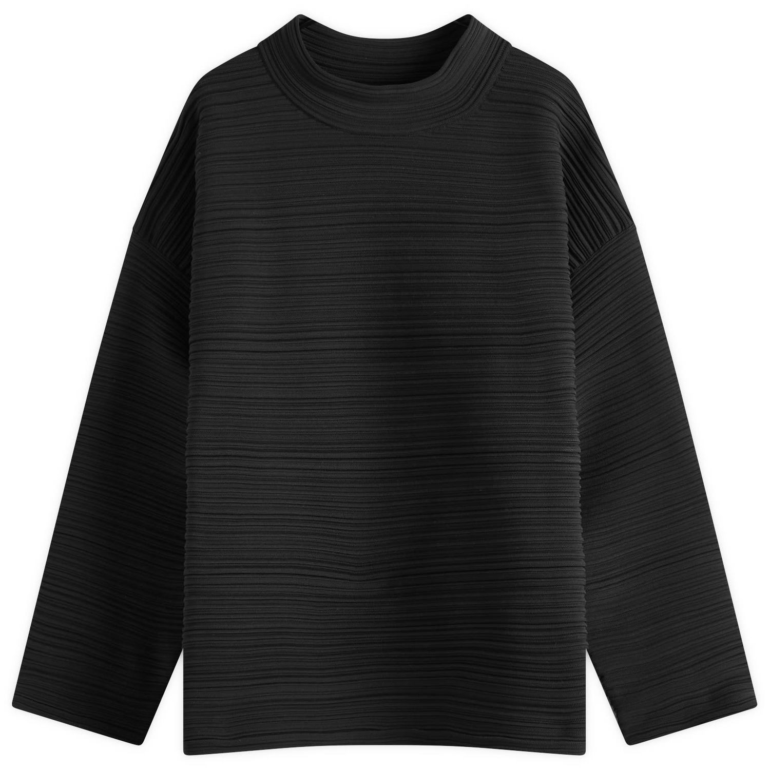 Sveter Pleats Please Issey Miyake Pleats Please Issey Miyake Crepe Knit Top Čierna | PP56KK822-15, 1
