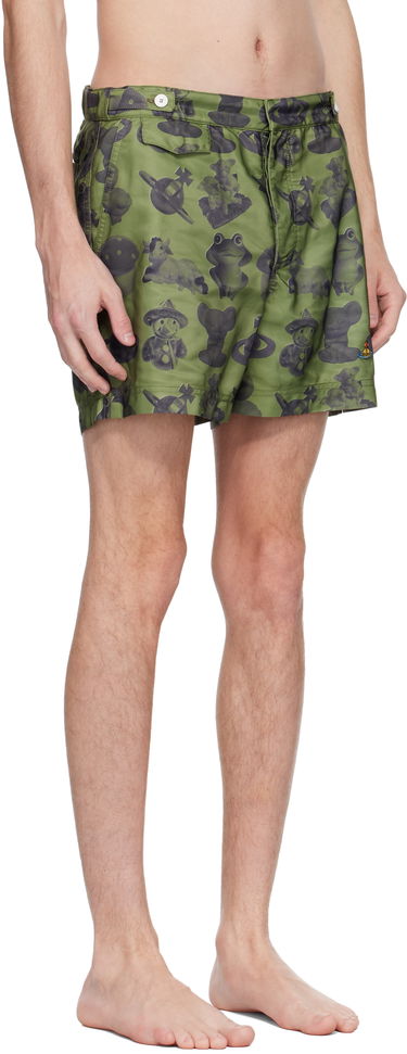 Plavky Vivienne Westwood Vivienne Westwood Figurines Swim Shorts Zelené | 81010004-W015O-, 1